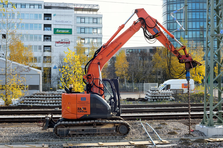 Bagger bei km 15,4 (November 2020)