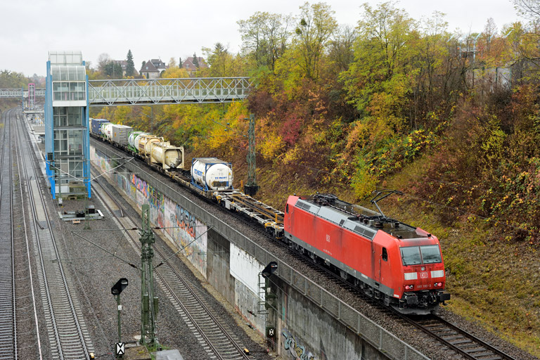185 195 mit KT 50031 bei km 14,0 (November 2021)