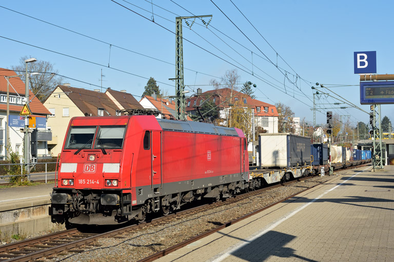 185 214 mit KT 50031 bei km 13,8 (November 2021)