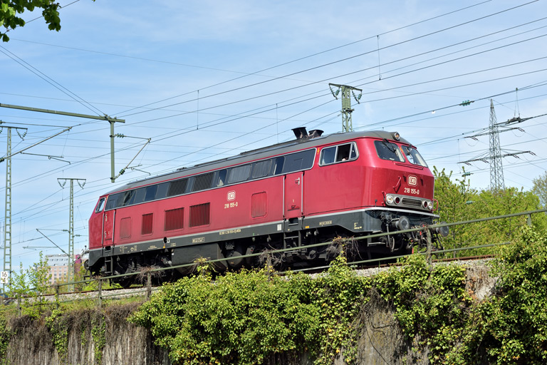 218 155 bei km 16,4 (Mai 2021)