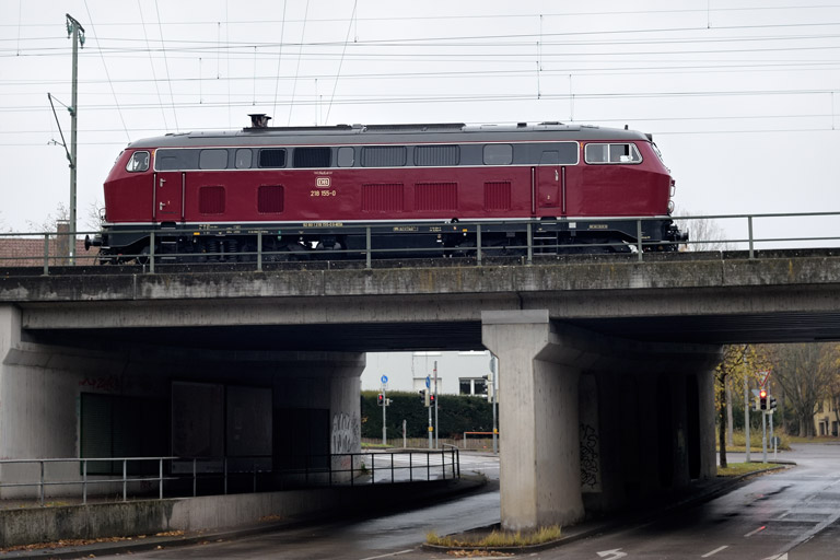 218 155 bei km 16,4 (November 2021)