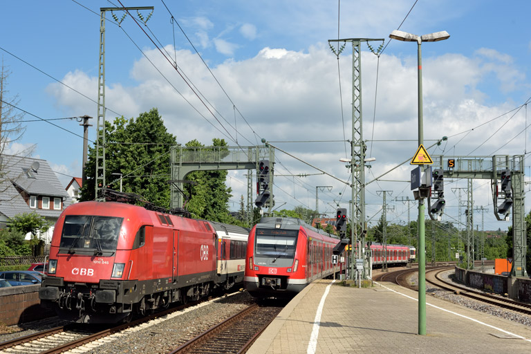 &Ouml;BB 1116 045 mit IC 183 bei km 16,6 (Juli 2021)
