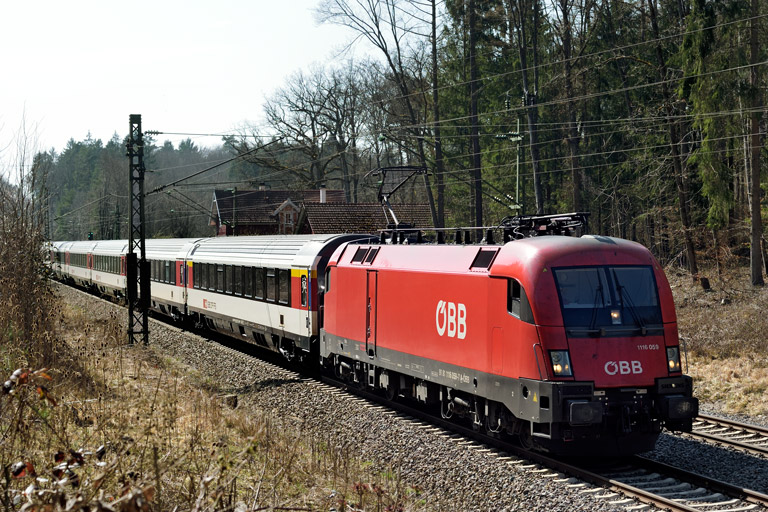 &Ouml;BB 1116 059 mit IC 188 bei km 18,2 (M&auml;rz 2021)