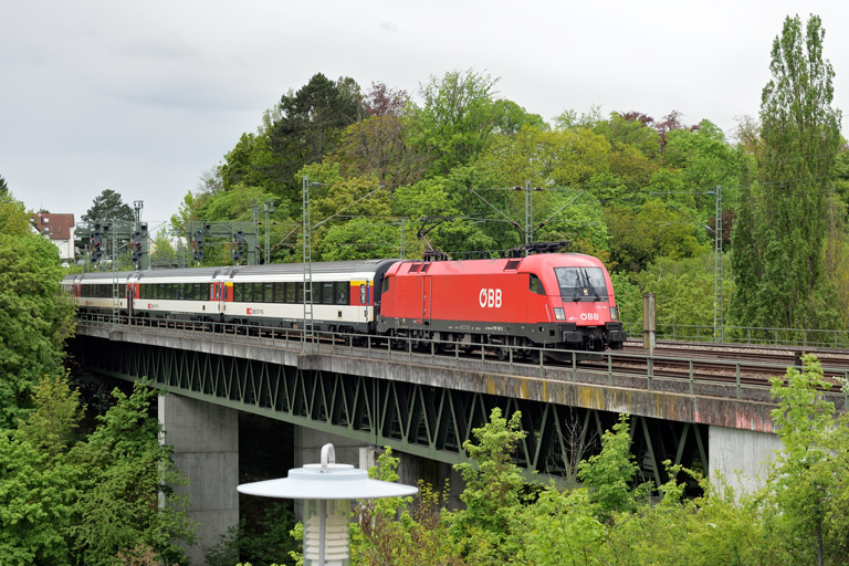 &Ouml;BB 1116 103 mit IC 188 bei km 14,6 (Mai 2021)