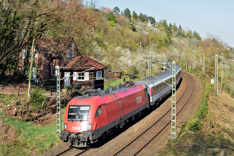 &Ouml;BB 1116 282 mit IC 281 bei km 9,4 (April 2021)