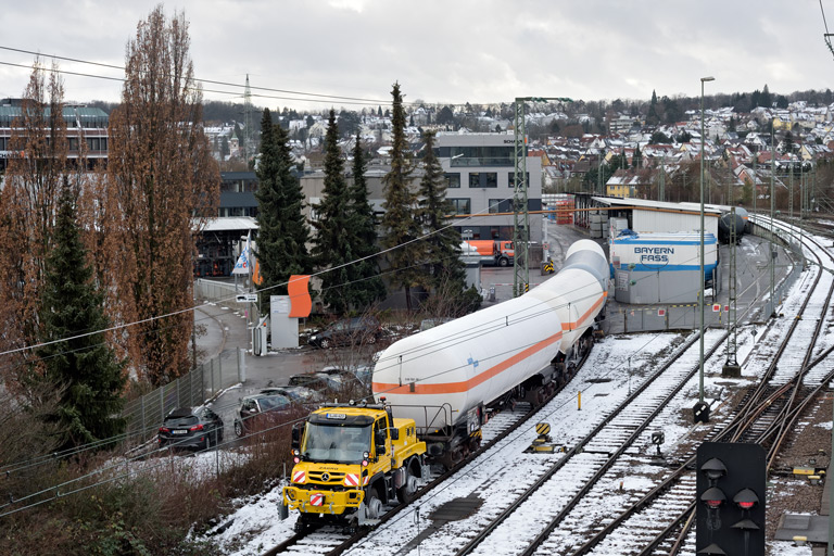 Zweiwegefahrzeug bei km 16,0 (Januar 2021)