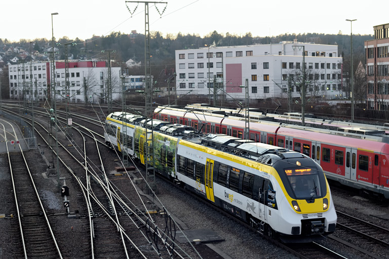 8442 100 als RE 17660 bei km 16,0 (Januar 2022)