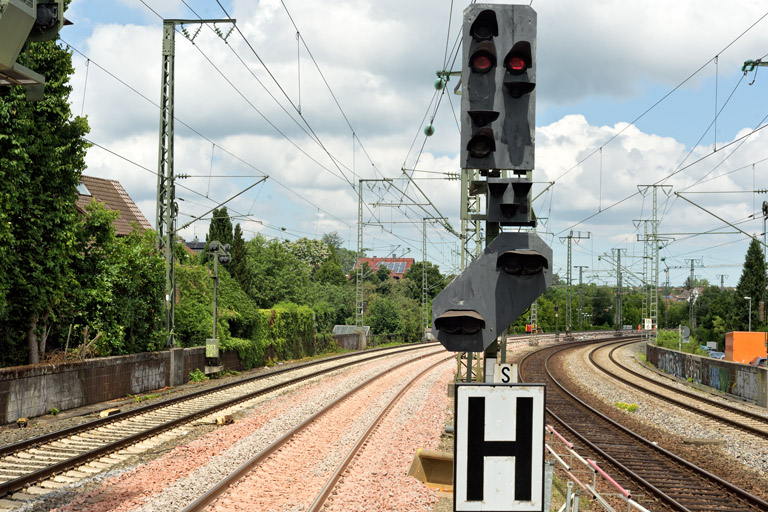 Gleis- und Weichenerneuerung bei km 16,6 (Juni 2022)