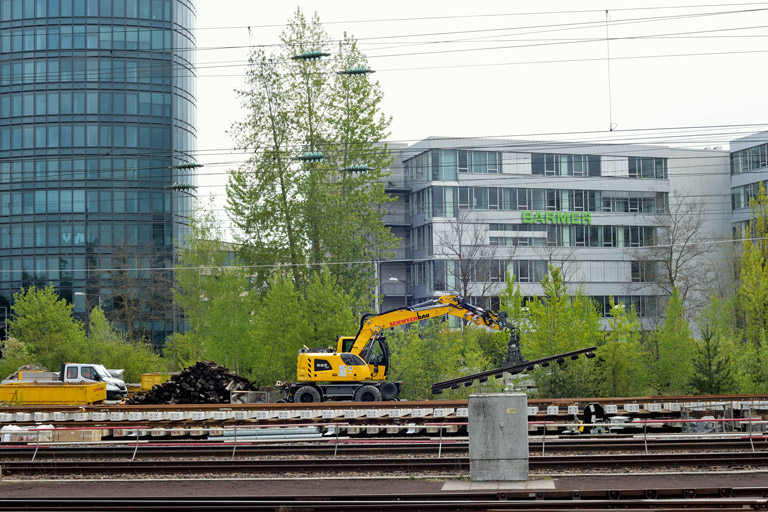 Zweiwegebagger bei km 15,8 (Mai 2022)