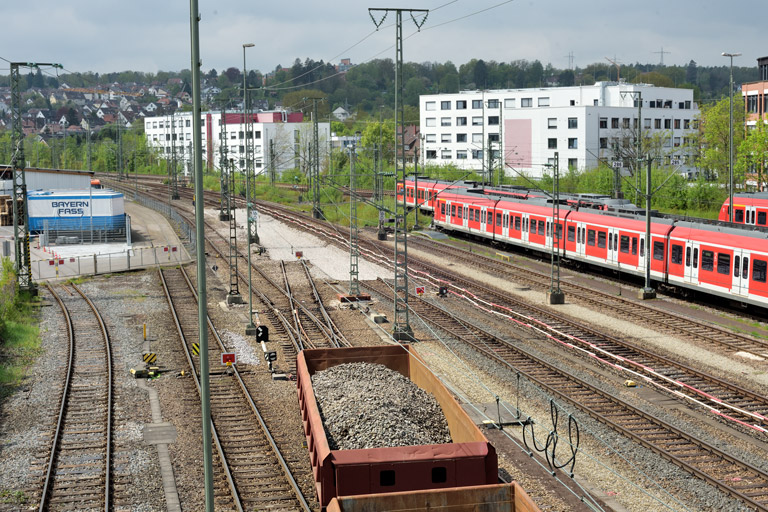 Gleis- und Weichenerneuerung bei km 16,0 (Mai 2022)
