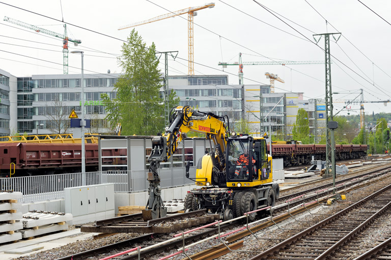 Gleis- und Weichenerneuerung bei km 15,6 (Mai 2022)