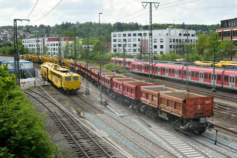 Gleis- und Weichenerneuerung bei km 16,0 (Mai 2022)