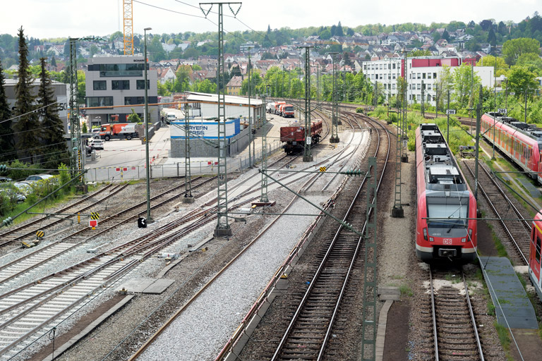 Gleis- und Weichenerneuerung bei km 16,0 (Mai 2022)
