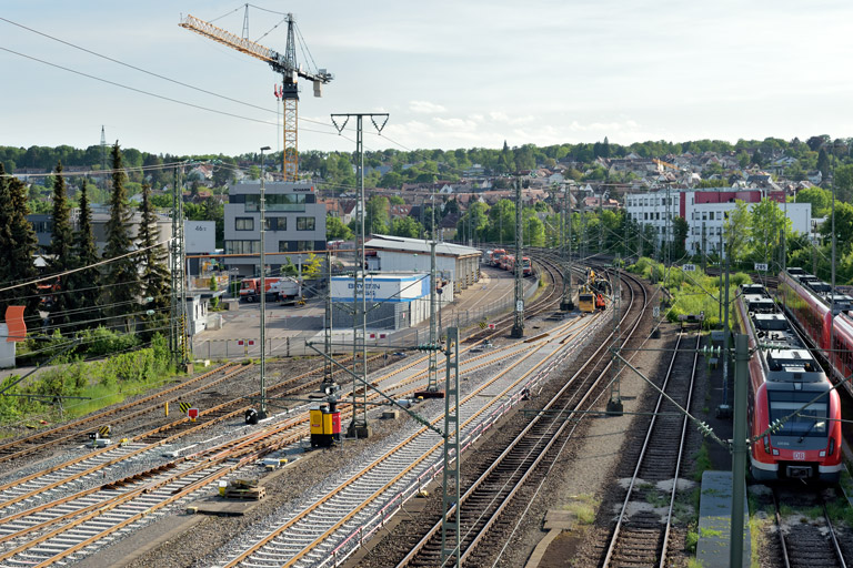 Gleis- und Weichenerneuerung bei km 16,0 (Mai 2022)
