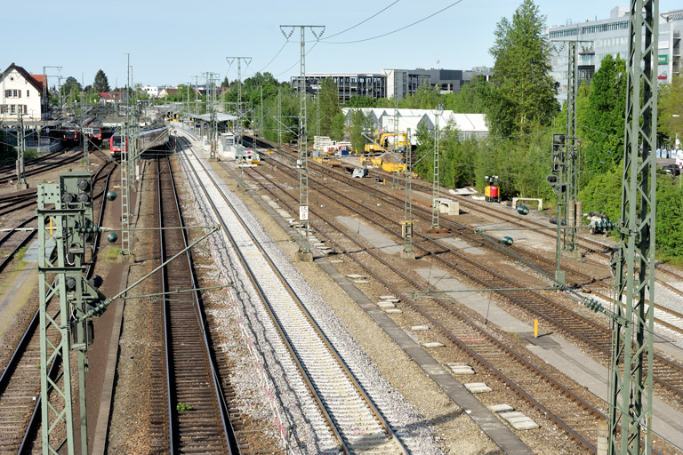Gleis- und Weichenerneuerung bei km 15,8 (Mai 2022)