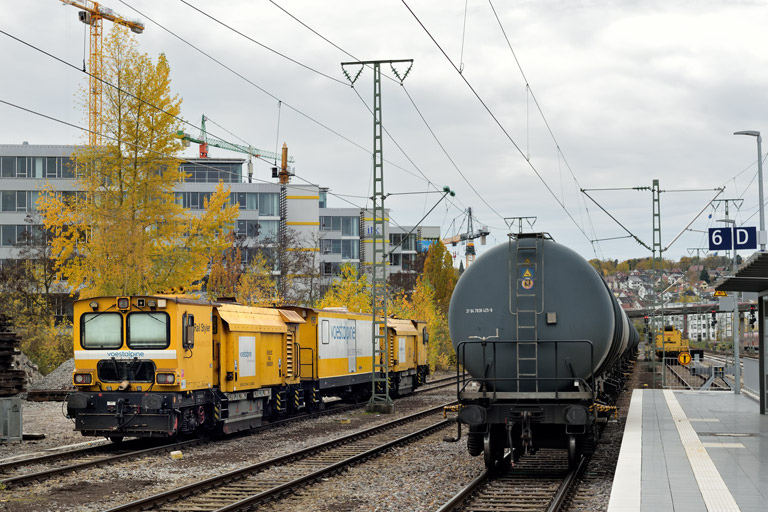 Schienenschleifmaschine RGH 20C bei km 15,8 (November 2022)