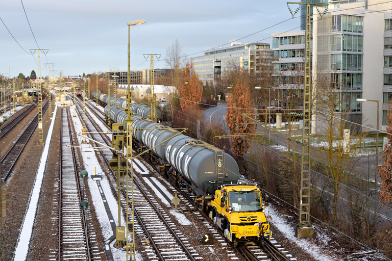 Zweiwegefahrzeug bei km 15,8 (Januar 2022)