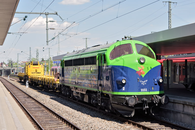 Altmark Rail V 170 1155 bei km 15,6 (Mai 2022)