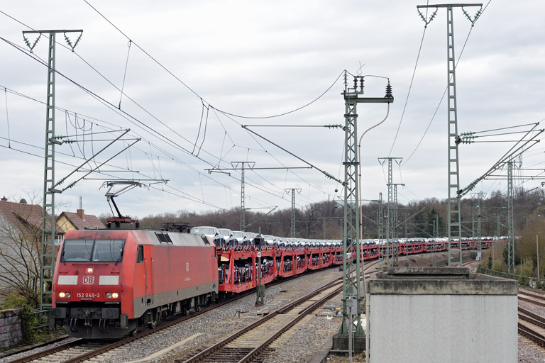 152 049 mit GAG 47821 bei km 16,8 (M&auml;rz 2023)