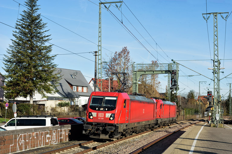 187 168 und 187 187 bei km 16,8 (M&auml;rz 2023)