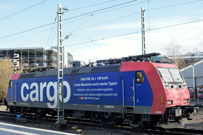 482 009 bei km 15,6 (Dezember 2023)