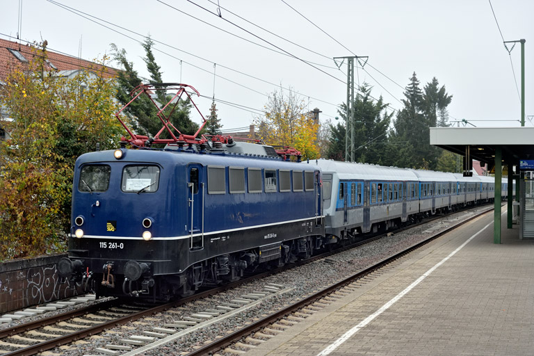 115 261 mit DPN 29392 bei km 16,8 (November 2024)