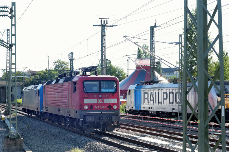 143 348 und 185 514 bei km 15,4 (Juli 2024)