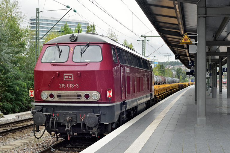 215 018 bei km 15,6 (September 2024)