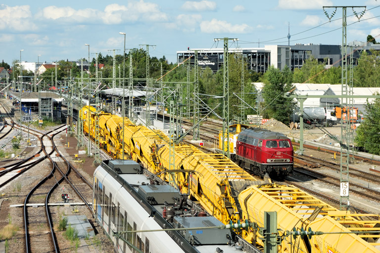 215 018 bei km 15,8 (Juli 2024)