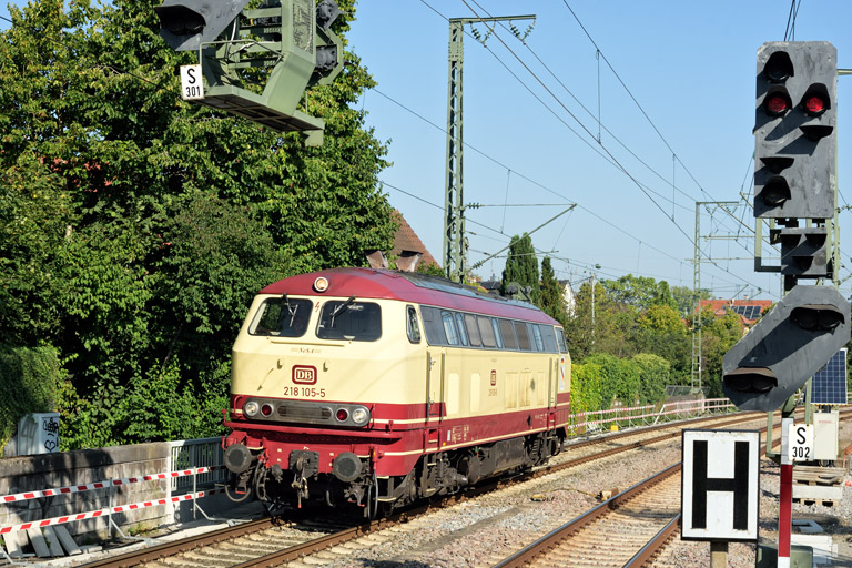 218 105 bei km 16,6 (September 2024)