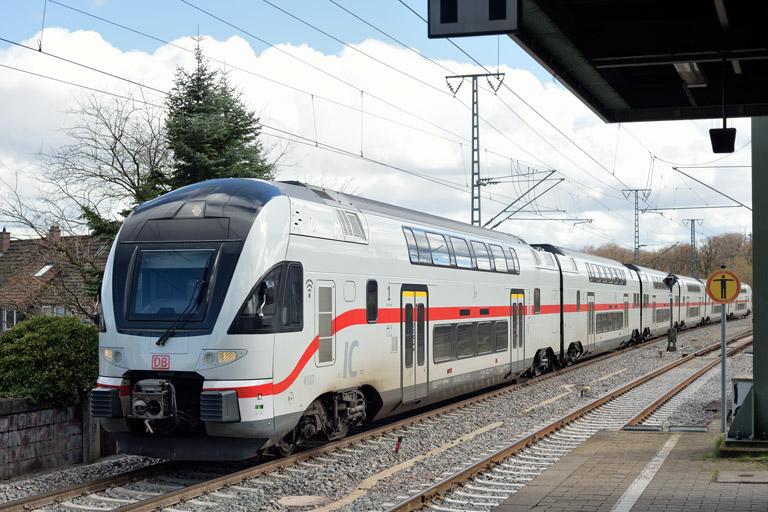 4010 107 als IC 188 bei km 16,8 (April 2024)