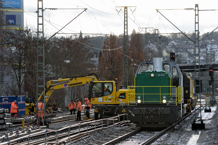 580 010 bei km 15,8 (Januar 2024)