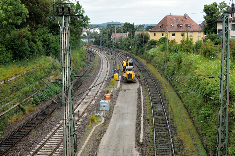 Weicheneinbau bei km 14,8 (Juli 2024)