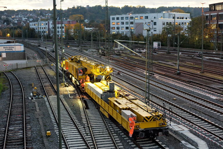 Weicheneinbau bei km 16,0 (Oktober 2024)