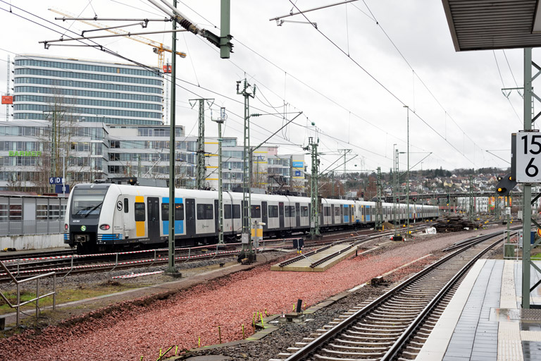 Gleis- und Weichenerneuerung bei km 15,6 (Februar 2024)