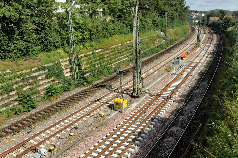 Weicheneinbau bei km 14,8 (Juli 2024)
