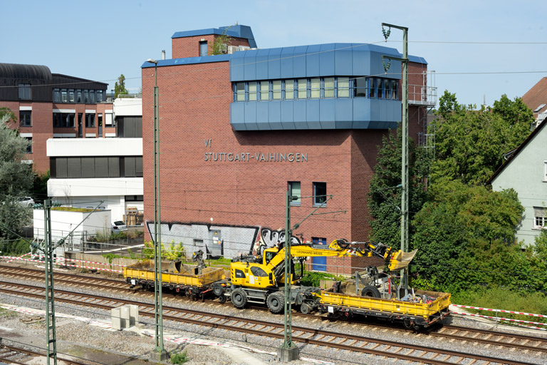 Zweiwegefahrzeug bei km 16,0 (Juli 2024)