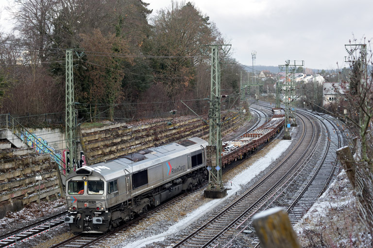 HGK DE 670 bei km 14,8 (Januar 2024)