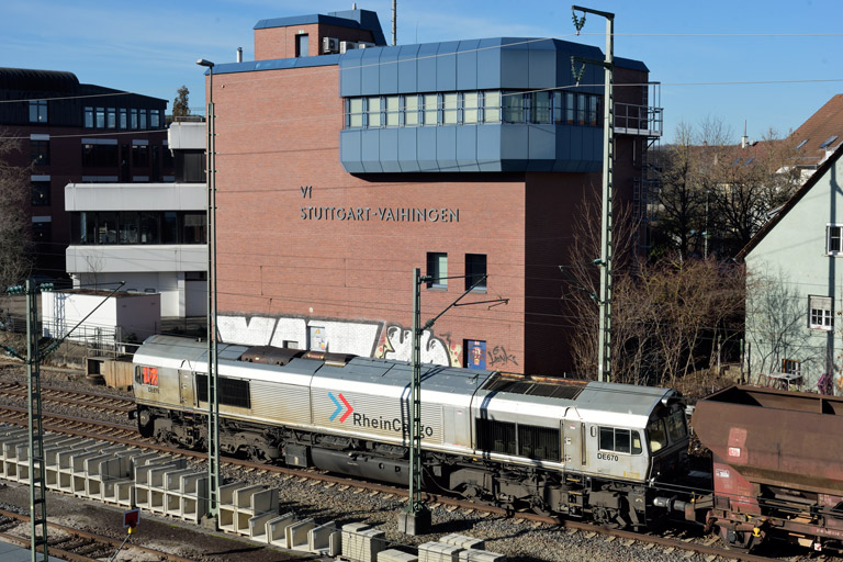 HGK DE 670 bei km 16,0 (Januar 2024)