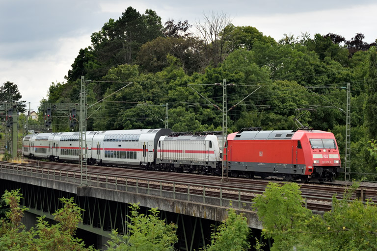101 079 und 147 563 bei km 14,6 (Juli 2025)