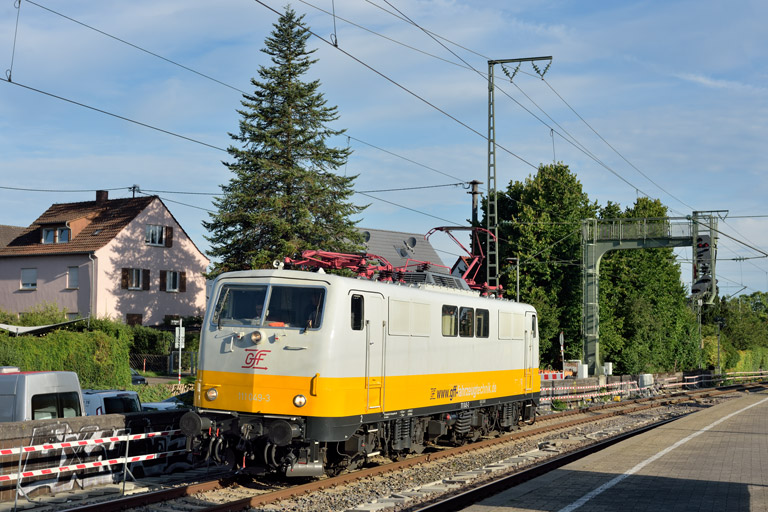 111 049 bei km 16,8 (August 2025)
