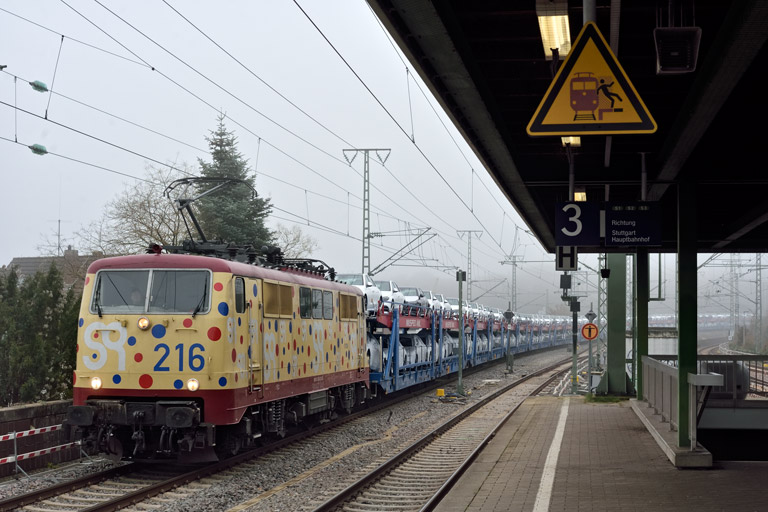 111 216 bei km 16,8 (Dezember 2025)