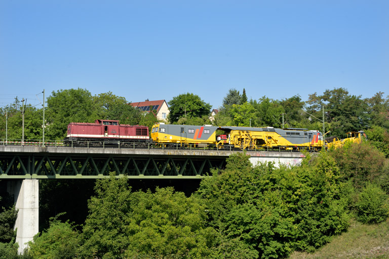 114 703 (ex-DB 202 703) bei km 14,6 (August 2025)