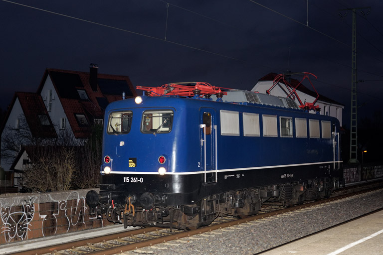 115 261 bei km 16,8 (Januar 2025)
