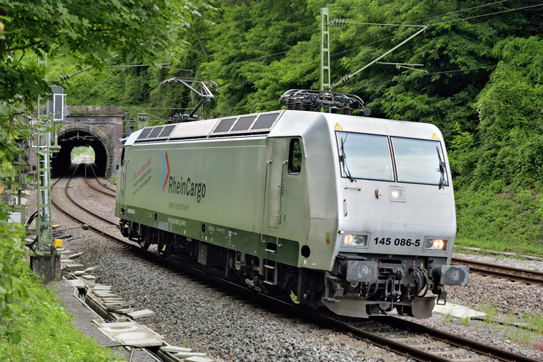 145 086 bei km 17,4 (Juli 2025)