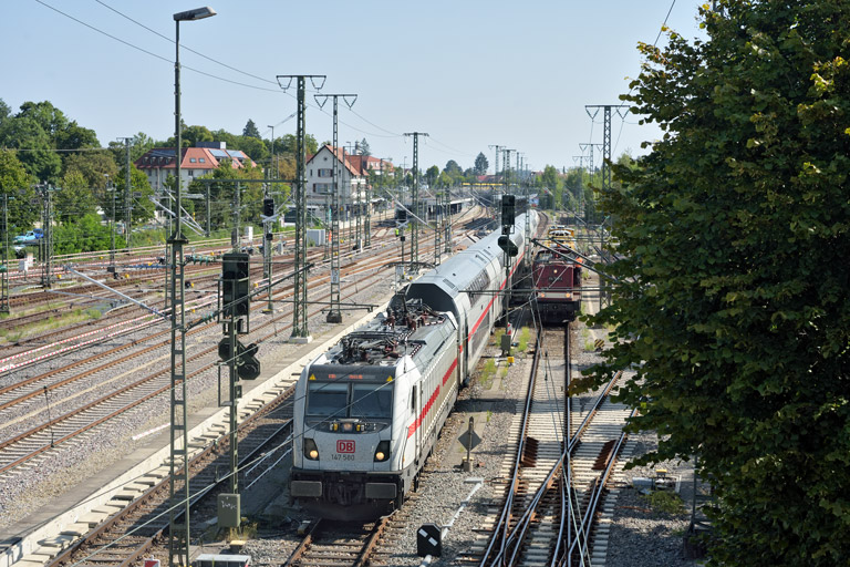 147 580 mit IC 185 bei km 15,8 (August 2025)