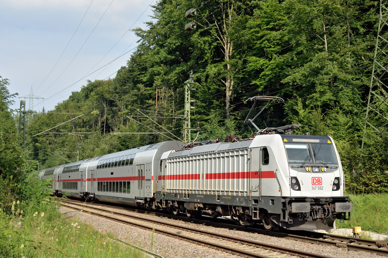 147 582 mit IC 186 bei km 18,0 (August 2025)
