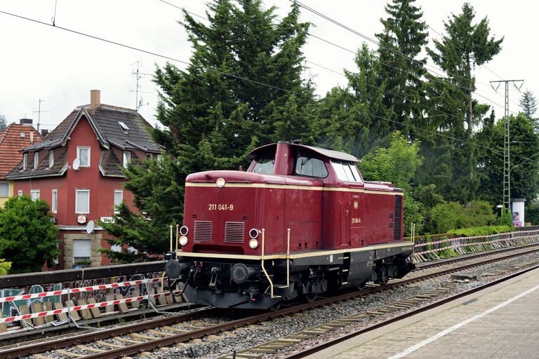 211 041 bei km 16,8 (Juli 2025)