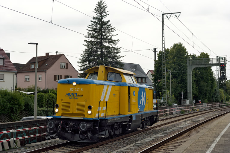 212 047 bei km 16,8 (August 2025)