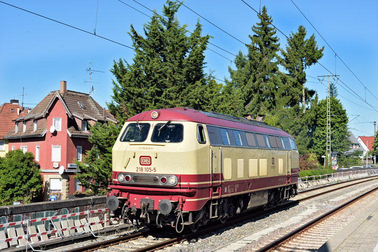 218 105 bei km 16,8 (September 2025)